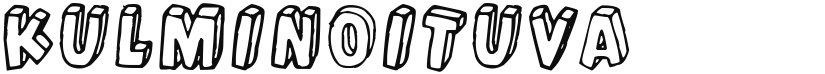 Kulminoituva font download