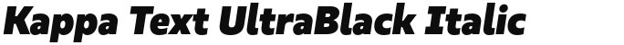 Kappa Text UltraBlack Italic