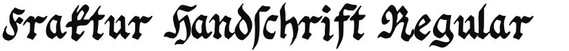 Fraktur Handschrift font download