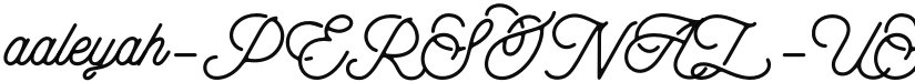 aaleyah-PERSONAL-USE-ONLY font download