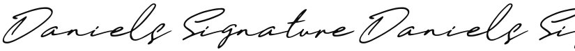 Daniels Signature font download