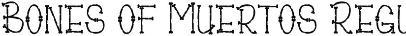Bones of Muertos font download