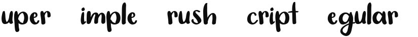 Super Simple Brush Script font download