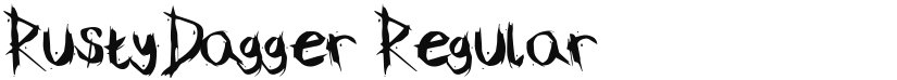 RustyDagger font download
