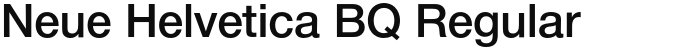 Neue Helvetica BQ Regular