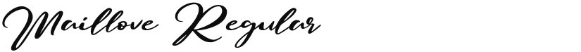 Maillove font download