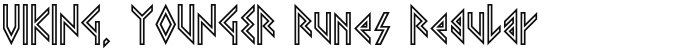 VIKING, YOUNGER Runes Regular