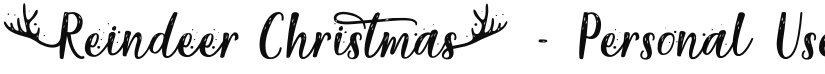 Reindeer Christmas - Personal Use font download