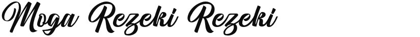 Moga Rezeki font download