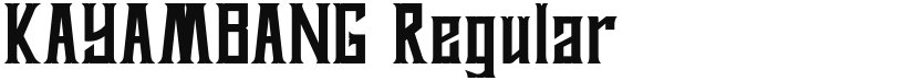 KAYAMBANG font download