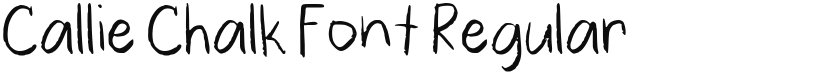 Callie Chalk Font font download