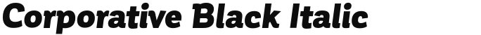 Corporative Black Italic