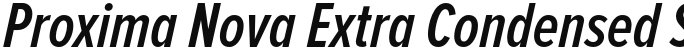 Proxima Nova Extra Condensed Semibold Italic