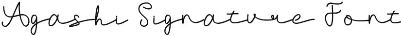 Agashi Signature Font font download