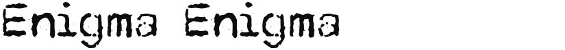 Enigma font download