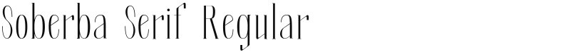 Soberba Serif font download