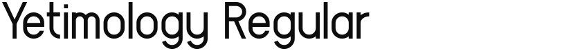 Yetimology font download