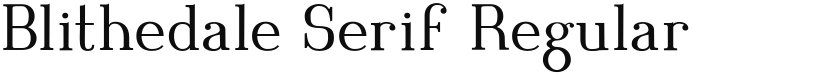 Blithedale Serif font download