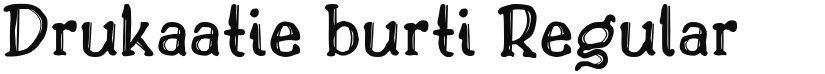 Drukaatie burti font download
