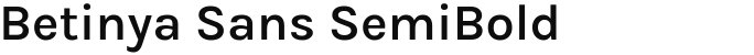 Betinya Sans SemiBold