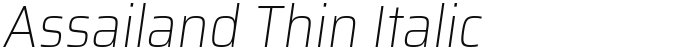 Assailand Thin Italic