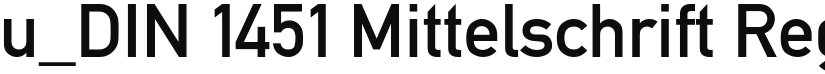 u_DIN 1451 Mittelschrift font download