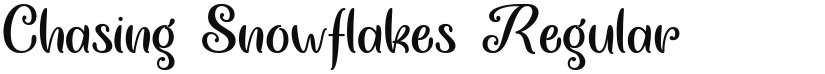 Chasing Snowflakes font download