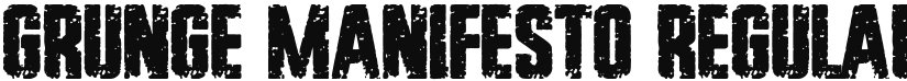 Grunge Manifesto font download