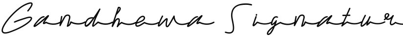 Gandhewa Signature font download