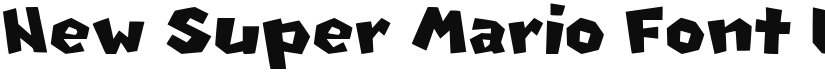 New Super Mario Font U font download