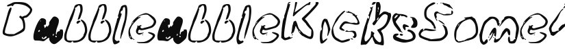 BubbleubbleKicksSomeAss font download