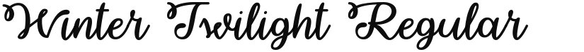 Winter Twilight font download