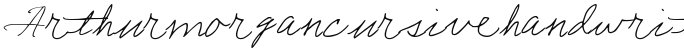 Arthurmorgancursivehandwriting Regular