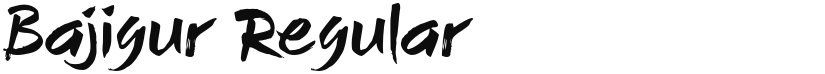 Bajigur font download
