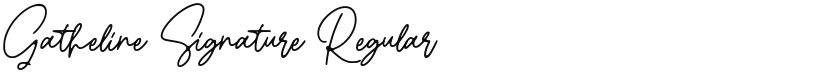 Gatheline Signature font download