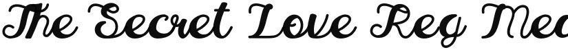 The Secret Love Reg font download