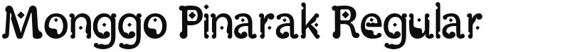 Monggo Pinarak font download