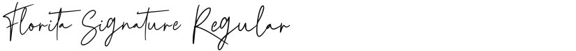 Florita Signature font download