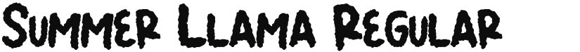 Summer Llama font download