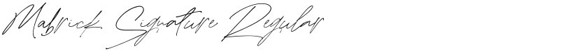 Mabrick Signature font download