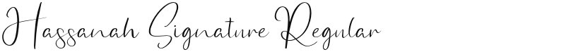 Hassanah Signature font download