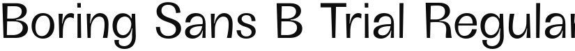 Boring Sans B Trial font download