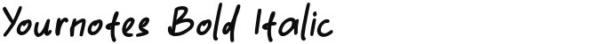 Yournotes Bold Italic