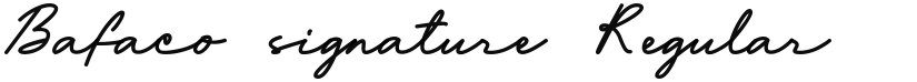 Bafaco_signature font download