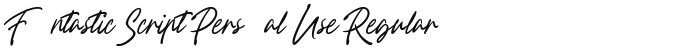 Fountastic Script Personal Use Regular