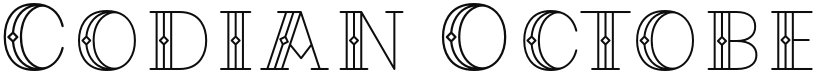 Codian October Nine font download