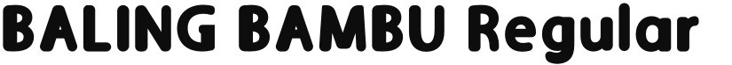BALING BAMBU font download