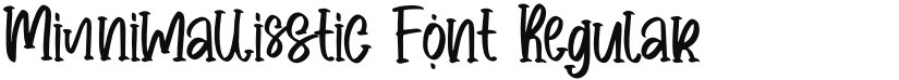 Minnimallisstic Font font download