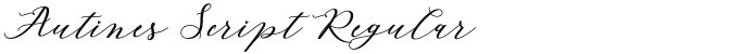 Autines Script Regular