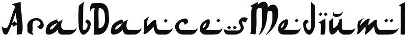 Arab Dances font download